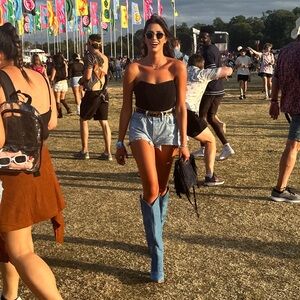 Stylish Blue Heeled Boots for Women